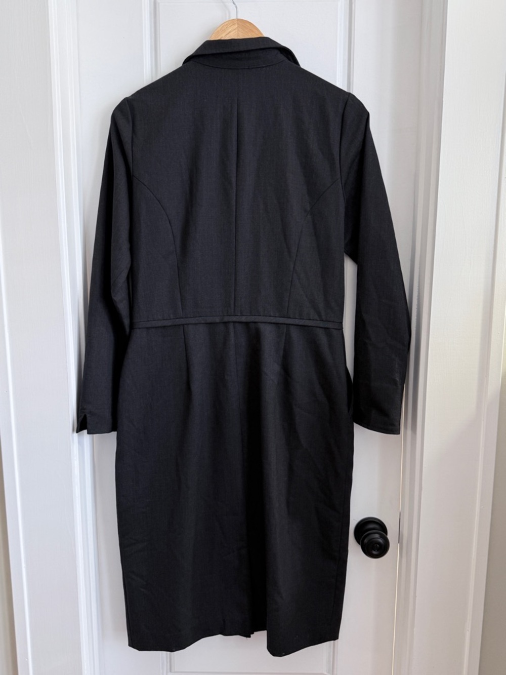 American Airlines Flight Attendant Wool Blend Long Sleeve Dress 10T - Picture 2 of 7